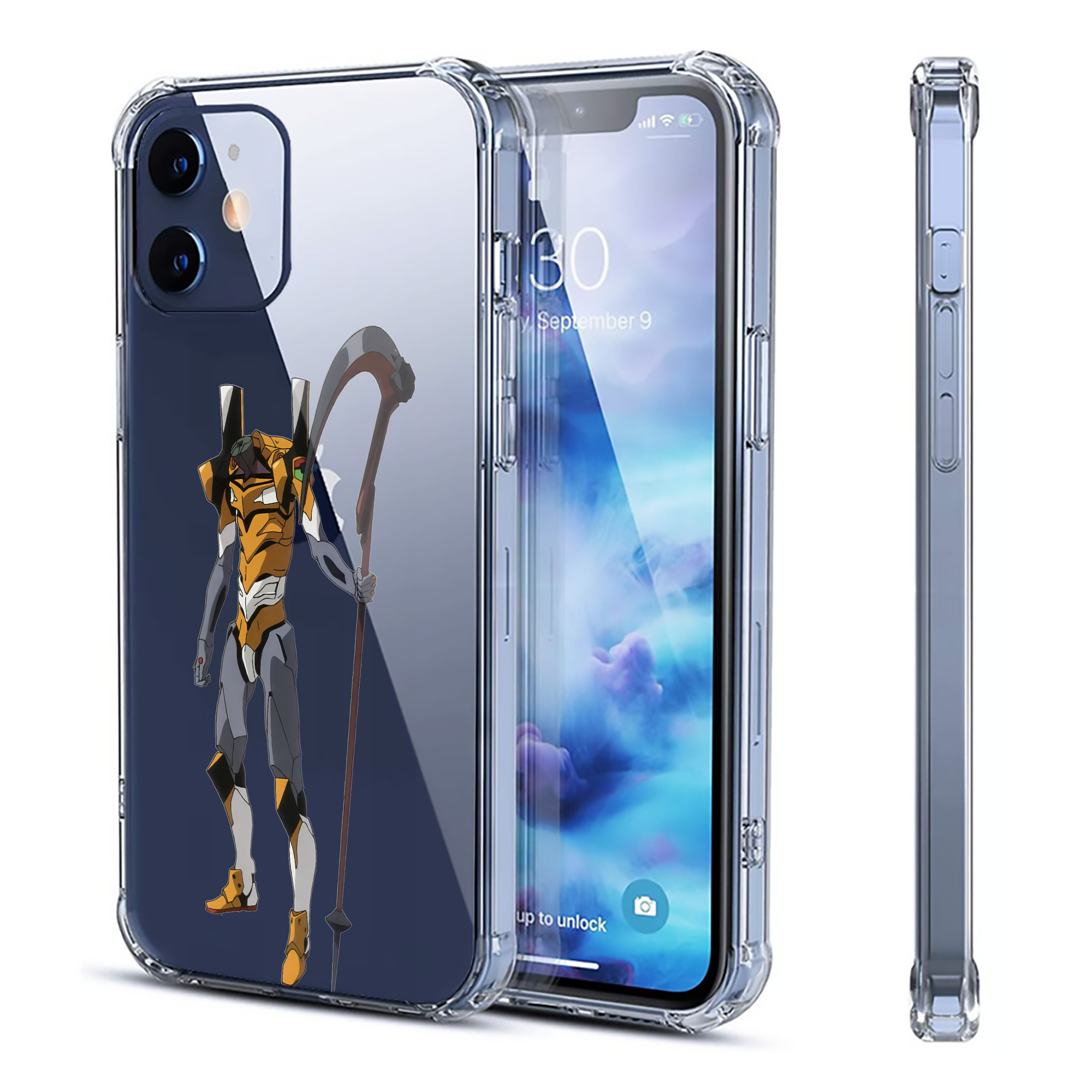 （画像用） EVA 新世紀エヴァンゲリオン 【iPhone 12シリーズ対応】透明スマホケース（クリアソフトケース）